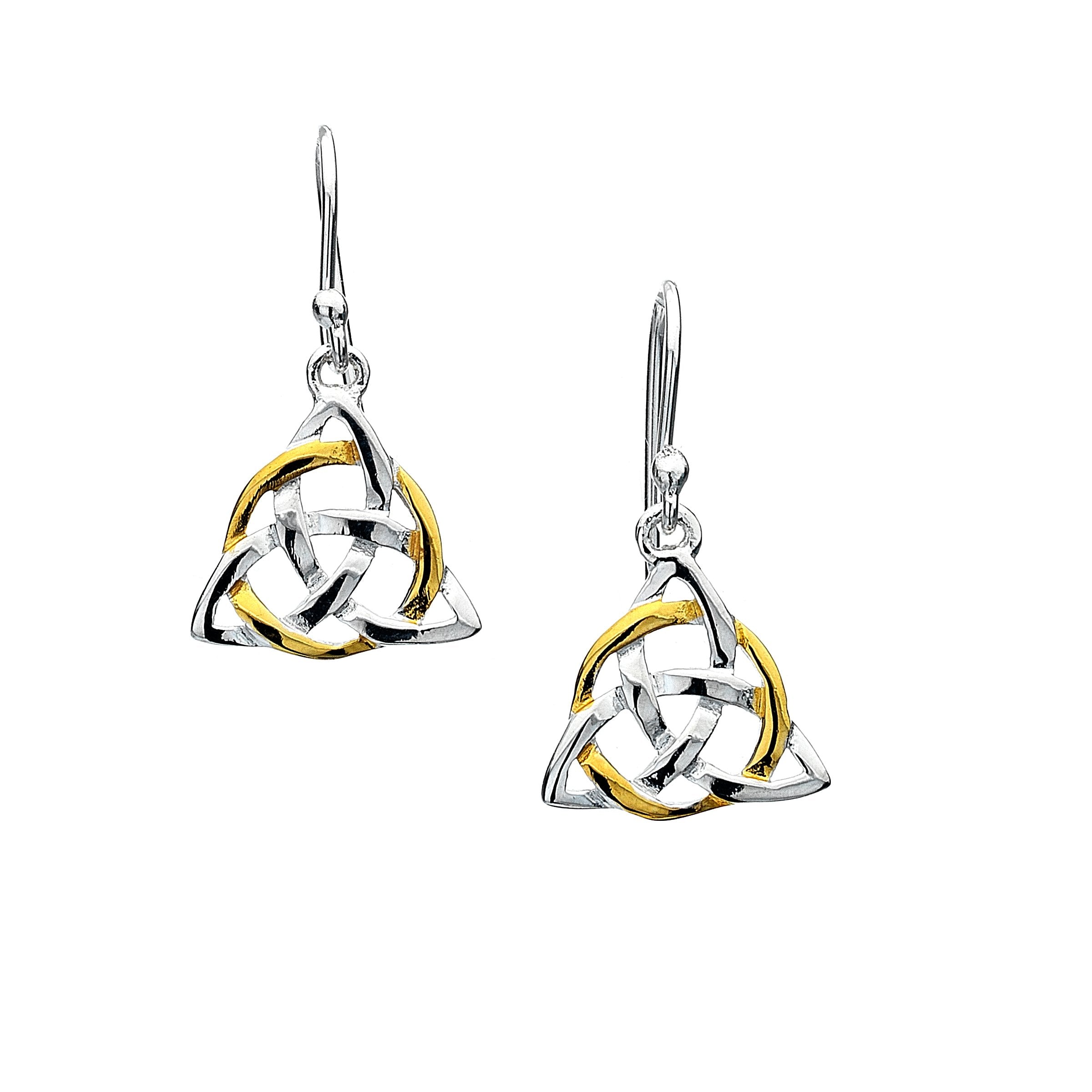 Gold Plate Knotwork Earrings